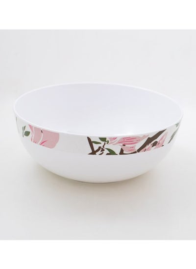 Buy Bright Designs Melamine Serving Bowl with Serving Spoon and Fork 
Set of 1 (D 26cm H 10cm)  Cherry Blossom in Egypt