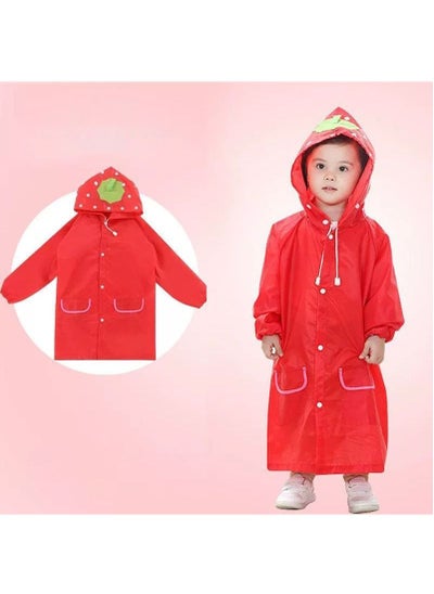 اشتري Kids Lightweight Rain Coat Jacket Toddler 3D Cartoon Rainwear Hooded Poncho Outwear في الامارات