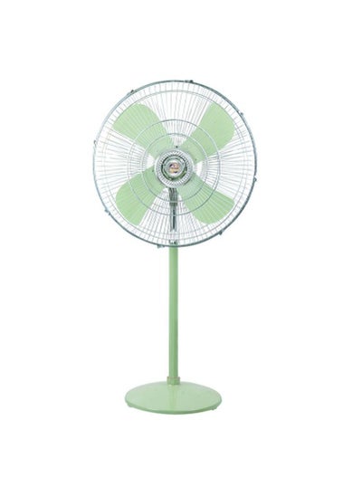 اشتري Heavy Duty Pedestal Fan Adjustable Height Energy Saver Stainless Steel Long Distance Air Flow Size 60x60x140 Cm في الامارات