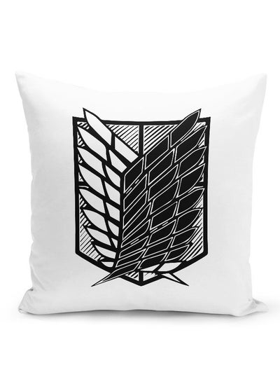 Buy Attack on Titan Throw Pillow Attack on Titan Couch Cushion Explorer Flag Accent Pillow Titan Attack Sigil Emblem Logo Design-Manga Comic Style in UAE