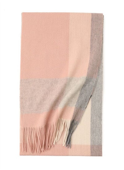 اشتري Women's Warm Long Cashmere Check Scarf Multicolour في الامارات