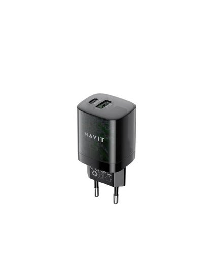 اشتري Havit UC303 Mobile series GaN - 30W Travel charger - Black في مصر