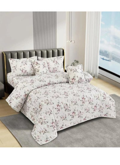 Buy Double summer quilt set mattress system 6 pieces medium fixed filling size 230x 250 in Saudi Arabia