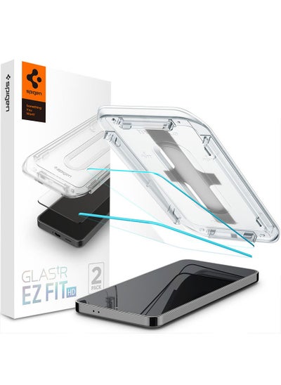 Buy GLAStR EZ Fit HD for Samsung Galaxy S24 Tempered Glass Screen Protector [2 PACK] with Easy Install Tray in Saudi Arabia