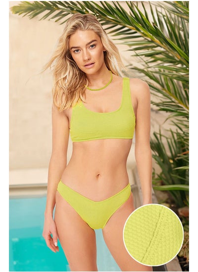 اشتري Green Bralet Textured Bikini Top TBESS24BU00063 في مصر