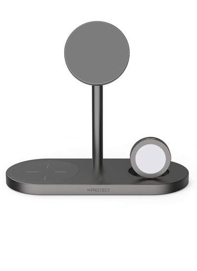 اشتري X23 PRO 3 in 1 Magnetic Phone Stand Wireless Charger في الامارات