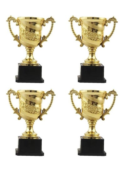 اشتري Trophies,Gold Plastic Trophy Cup Winner Medals for Kid Party Sports Awards Party Bag Fillers في السعودية