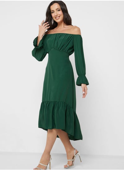 Buy Bardot Ruffle Hem Dress in Saudi Arabia