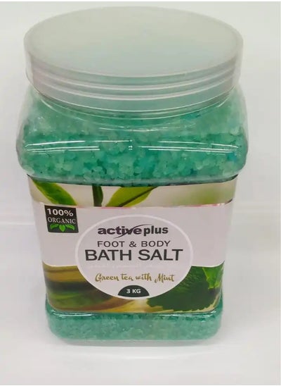 Buy Green Tea with Mint Foot and Body Bath Salt 3KG in UAE