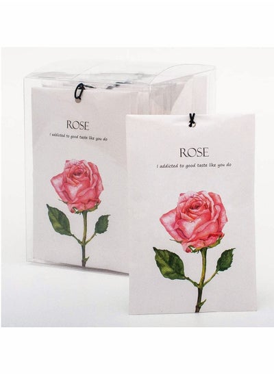 Buy Rose Sachet 1Box 12Pcs Rose Dried Flower Bag Scent Sachet Drawer Freshener Rose Closet Air Freshener Scented Drawer Deodorizer Freshener for Drawers Closet Home Car Fragrance Product in UAE