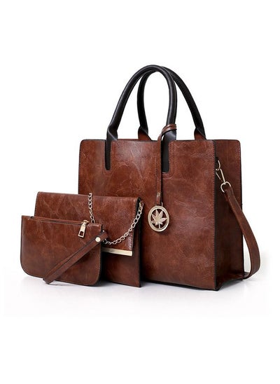 Buy Women's Shoulder Crossbody Tote and Handbag Set Of 3 for Traveling Party Shopping Gift and Casual Use in UAE