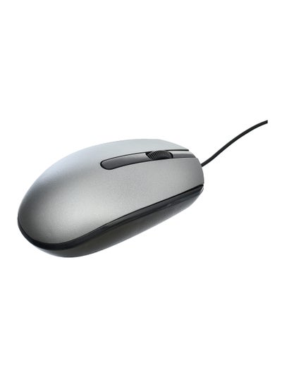 Buy MS011 High Quality Internet Optical USB Mouse With Modern Design And Long Wire Supports Windows 10/Windows 7/ Windows Vista And Windows XP - Black Grey in Egypt
