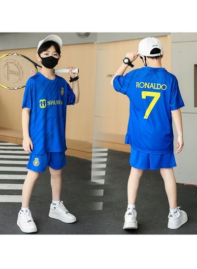 Buy M MIAOYAN Boys' and Girls' Football Club Kids' Clothing Ronaldo Same Football Match Soccer Jersey Set in Saudi Arabia