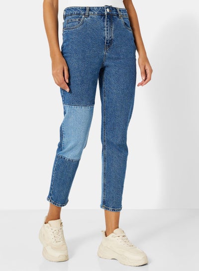 Buy Patch Straight Fit Jeans in UAE