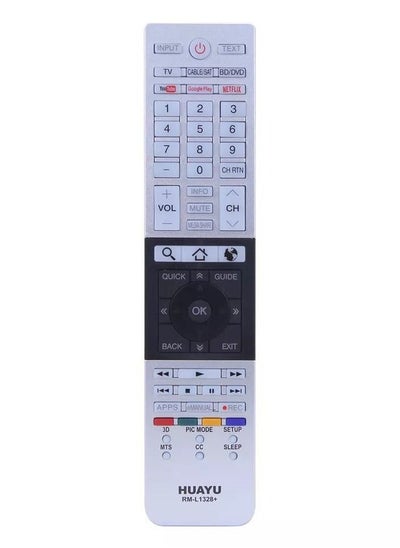 Buy HUAYU RM-L1328+ High Quality Remote Control use for Toshiba Tv Lcd Led smart Ct-8035 Ct-8069 Ct-90326 Tv in UAE