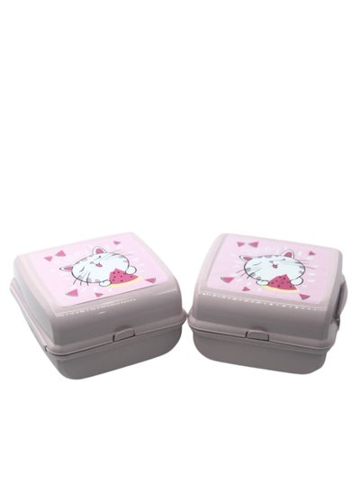 Buy 2Pcs Lunch Box Set for School for Kids in Saudi Arabia