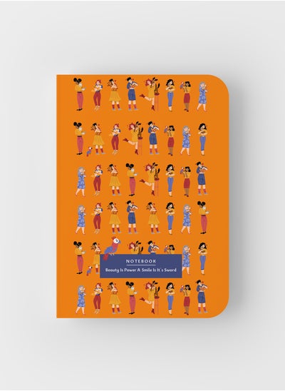 اشتري Girls A6 Printed Notebook Size 14*10 Orange في مصر