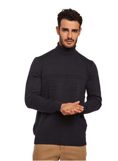 اشتري Fancy Slim Fit High Neck Pullover في مصر