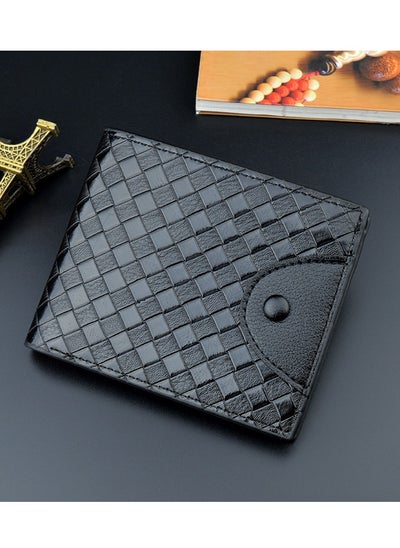 Buy Casual Fashion Open Short Wallet Gift for Men/Father/Brothers Black in Saudi Arabia