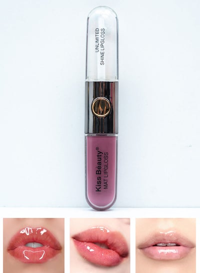 Buy Unlimited Shine Lipgloss 2 In 1 Longlasting - 7ml - 04 in Egypt