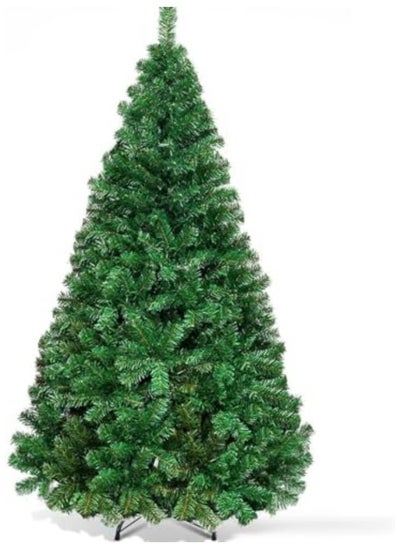 Buy 2.4M/8Ft Artificial Tree, Spruce Artificial Holiday Pine Tree With 1300 Pvc Branch Tips, Metal Stand, Hinged Structure, Easy Assembly in Egypt