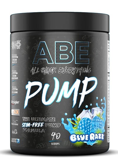 Buy ABE Pump Stim Free, Blue Razz, 40 Scoops 500 Grams in UAE