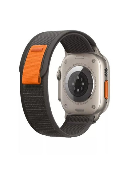 اشتري سوار ساعة Trail Loop لساعة Apple Watch Ultra 49mm / 45mm / 44mm / 42mm أسود / رمادي في الامارات