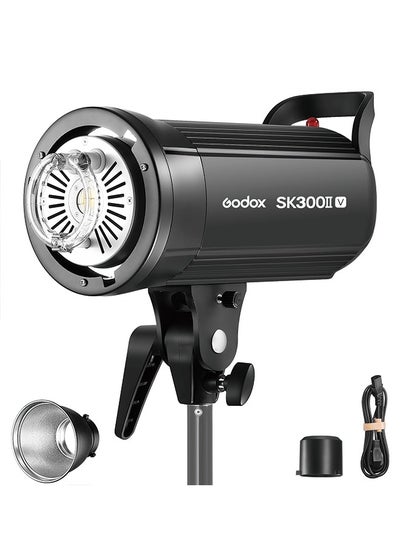 اشتري Godox SK300II-V SK300IIV 300Ws Photo Studio Strobe Flash Monolight Light with Reflector&60°Grid Kit, Bowens Mount, 10W LED Modeling Lamp for Studio, Shooting, Location, Portrait Photography 110~120V في الامارات