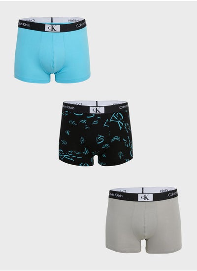 Buy 3 Pack Logo Band Trunks in UAE