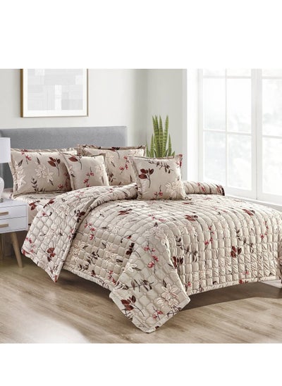 Buy 4-Piece Compressed Comforter Set Velvet in Saudi Arabia