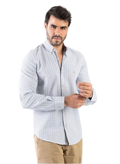 Buy Men's Shirt - Made Of Cotton - Genzary - Multicolor in Egypt