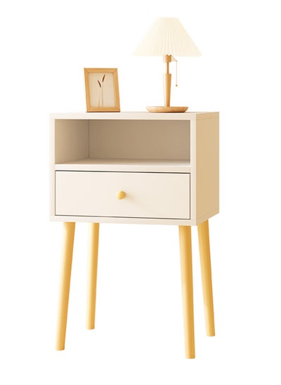 Buy Small Bedside Table Bedside Organizer with Single Drawer Storage for Bedroom, Dorm and Small Spaces 40*30*59CM in Saudi Arabia