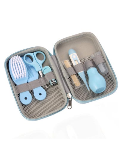 Buy 8 in 1 Infant Hair Brush/Nail Clipper/Nose Cleaner/Finger Toothbrush/Nail Scissors/Manicure Kits in Saudi Arabia