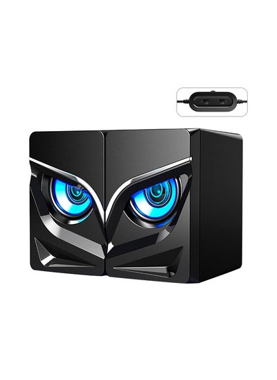 Buy Computer Desktop Audio Speaker Black in UAE