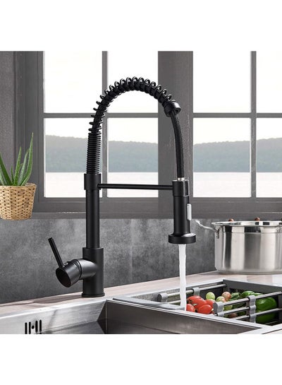 اشتري Kitchen Faucet Deck Mounted Tap Mixer 360 Degree Rotation Flow Spray Nozzle Kitchen Sink Hot and Cold Faucets في السعودية