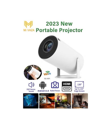 Buy Portable Projector Pocket 5G WIFI Android11.0 Support 130 Inches Home Theater Full HD 1080P for Indoor Outdoor Home Birthday Gift Compatible with TV Stick/HDMI/USB/PS5/iOS/PS4 in UAE