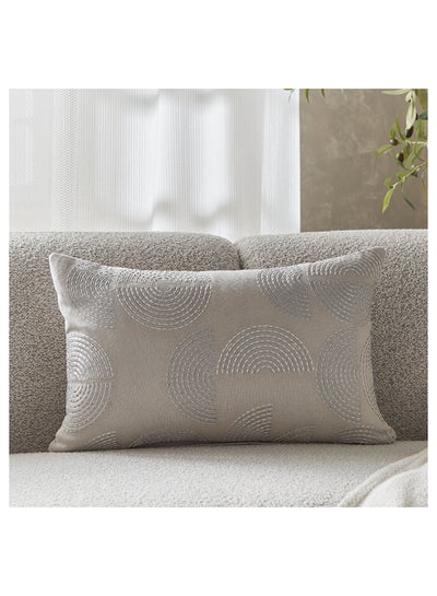Buy Open View Embroidery Filled Cushion 50 x 30 cm in UAE