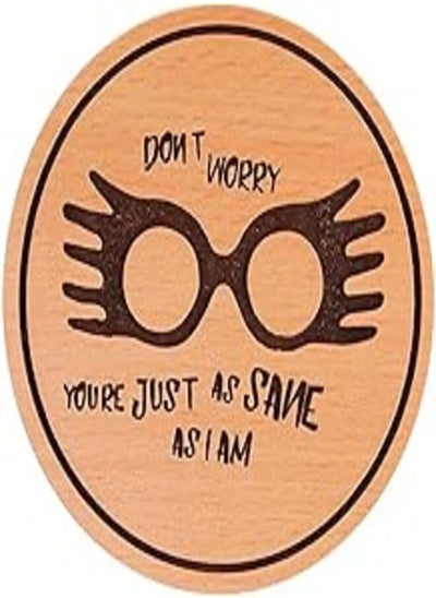 اشتري Laser Crafts Luna Harry Potter Logo Laser Engraved Wood Coaster 3.5" Diameter في مصر