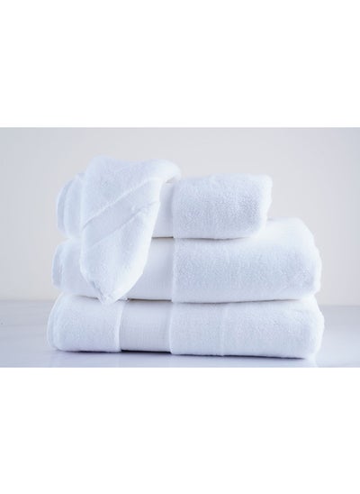 Buy Tiffany Zero Twist Hand Towel White 50x90cm in UAE