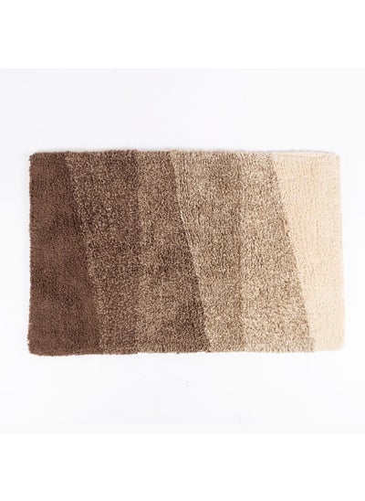 Buy Modern Bath Mat, Brown - 80X50 Cm in UAE