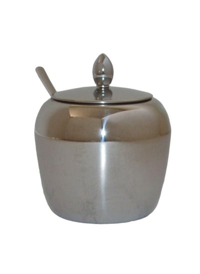 Buy Stainless steel sugar with spoon 400 ml in Saudi Arabia