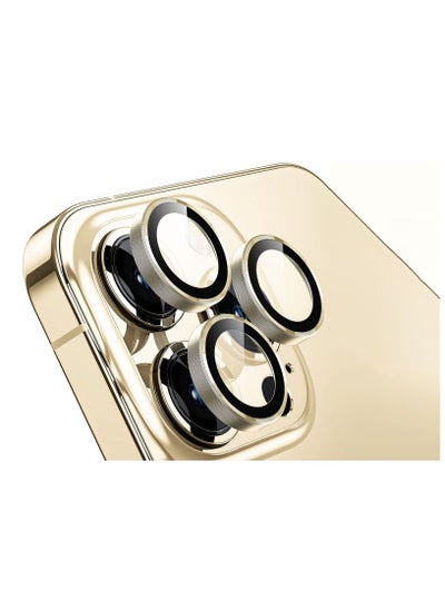 Buy Camera lens Protector Ring for iPhone 14 Pro Max / 14 Pro - Gold in UAE