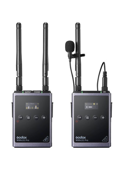 Buy Godox WMicS1 Pro Kit 1 Camera-Mount Wireless Omni Lavalier Microphone System (514 to 596 MHz) in Egypt