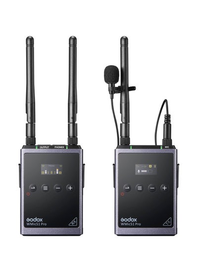 اشتري Godox WMicS1 Pro Kit 1 Camera-Mount Wireless Omni Lavalier Microphone System (514 to 596 MHz) في مصر