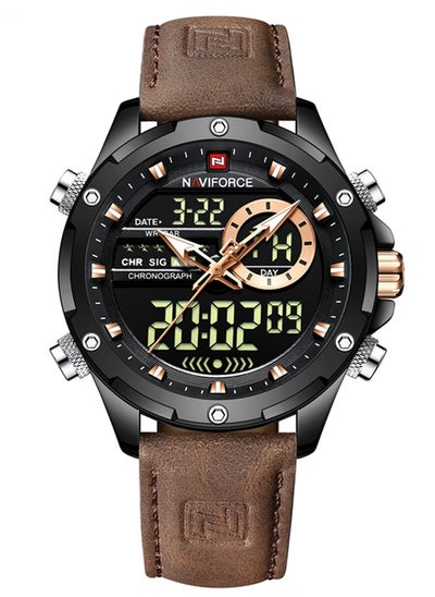 Buy Men's Water Resistant Analog/Digital Watch NF9208 in Saudi Arabia