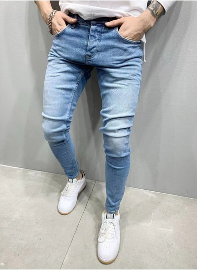 Buy Men's High Quality Stretch Skinny Jeans in Saudi Arabia