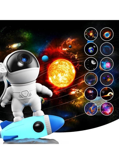 Buy Astronaut Star Space Projector Galaxy Night Light Planetarium Light Galaxy Projector 4K Replaceable 13 HD Galaxy Discs Timed Starry Nebula Ceiling Projection Lamp Bedroom Decor Aesthetics in Saudi Arabia