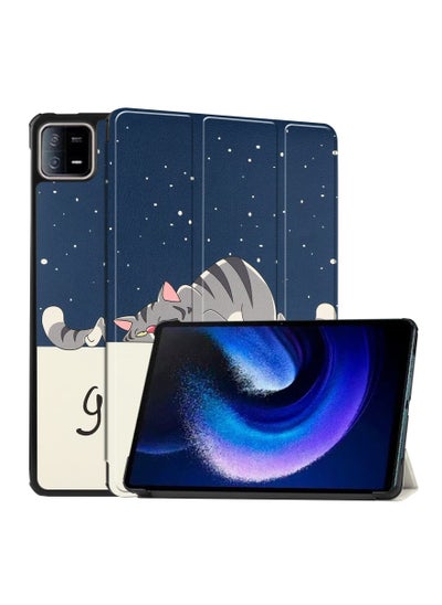 Buy Transparent Hard Shell Back Trifold Smart Cover Protective Slim Case for Xiaomi Mi Pad 6 /Pad 6 Pro in Saudi Arabia