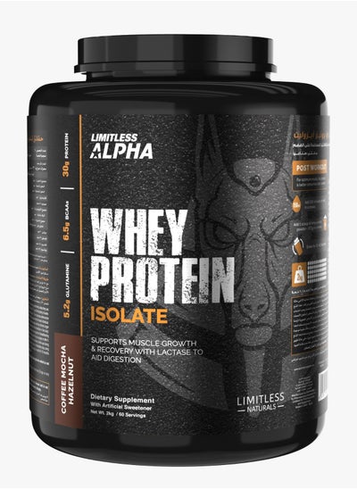 Buy Alpha Whey Protein Isolate 60 Servings - Coffee Mocca Hazelnuts 2 KG in Egypt