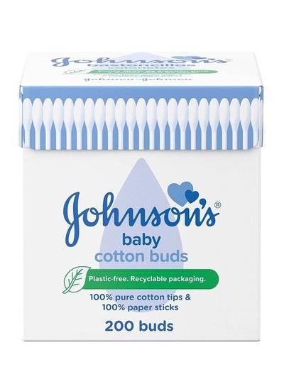 Buy Johnson's Baby Cotton Buds, 200 Pieces in UAE